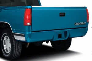 Rear Roll Pan Painted WA8624 Summit White WITH LICENSE PLATE PART For 2007-2013 GMC SIERRA FLEETSIDE Made of Steel 